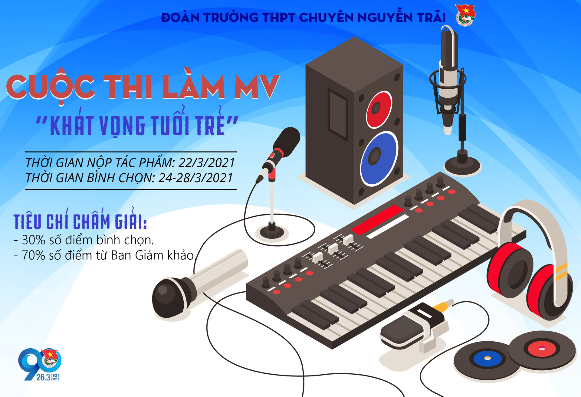 Chính thức mở cổng bình chọn cuộc thi làm MV chủ đề “Khát vọng tuổi trẻ”